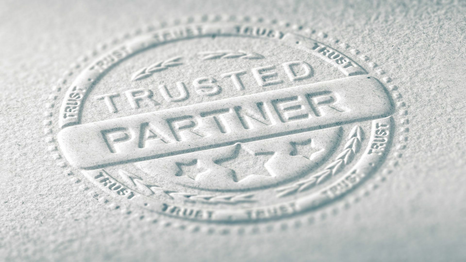 Stanzung eines Partner-Gütesiegels